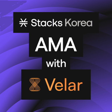 Stacks Korea 🤝 Velar live AMA