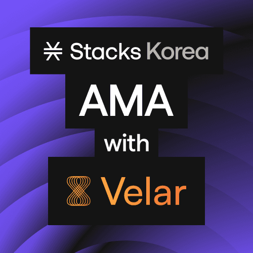 Stacks Korea 🤝 Velar live AMA